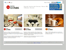 Tablet Screenshot of hotellepark.com